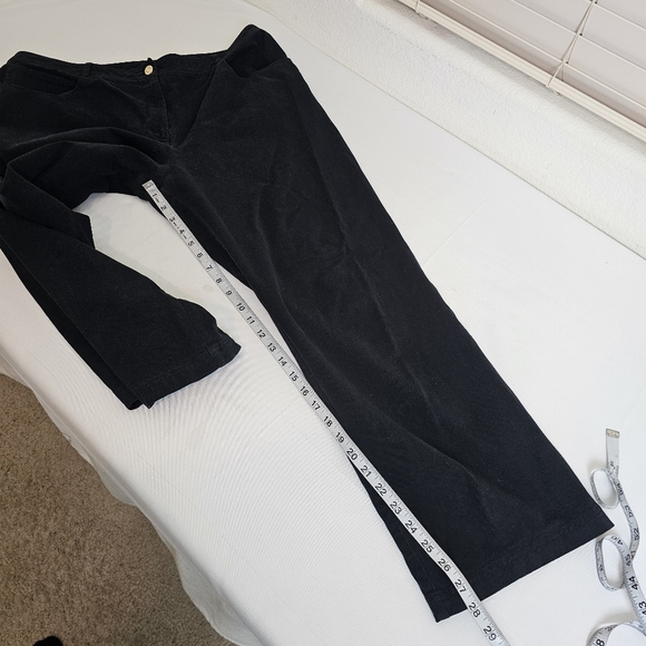 St. John Sport Marie Gray Black Straight Leg High Rise Pants Size 14 - Picture 8 of 10